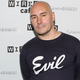Grant Morrison attending San Diego Comic-Con in 2014.